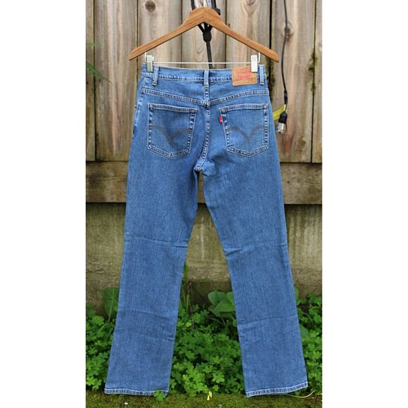 Levi's Women's 550 Vintage 90s "Levi.com" - Relaxed Boot Cut Jeans - Med 28 x 30 - Picture 3 of 12